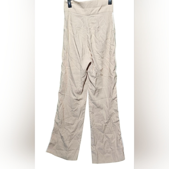 NONchalant Label Size Small Cream Wide Leg Pants NWOT Waist 28 Inseam 31 - Picture 4 of 5